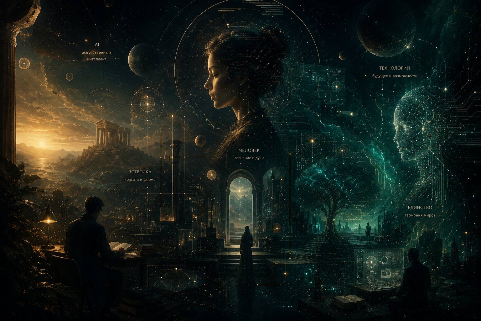 AI · Человек · Эстетика · Технологии · Единство